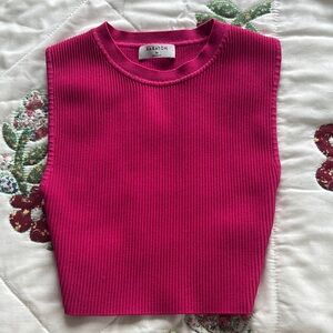 Sculpt Knit Muscle Cropped Tank